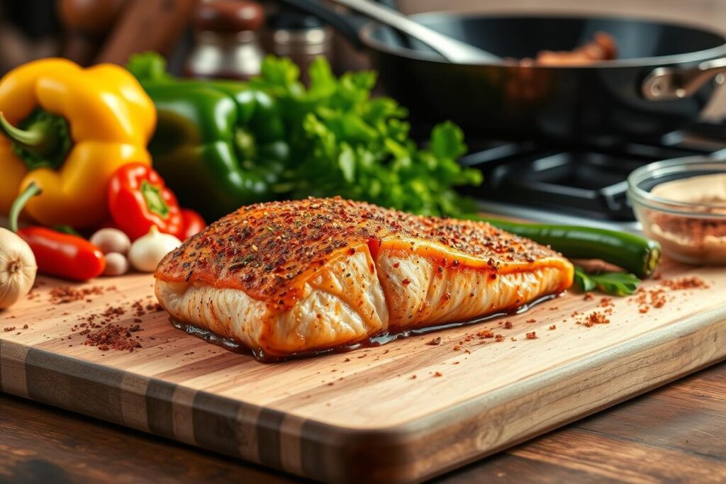 Cajun Salmon Preparation