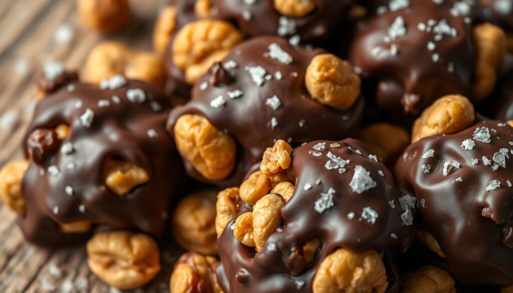Chocolate Peanut Clusters Sweet and Salty Combination