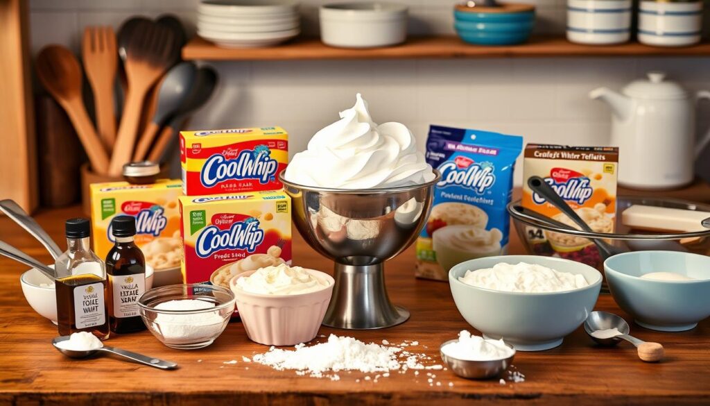 Cool Whip and Pudding Frosting Ingredients