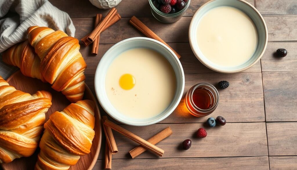 Croissant Bread Pudding Ingredients