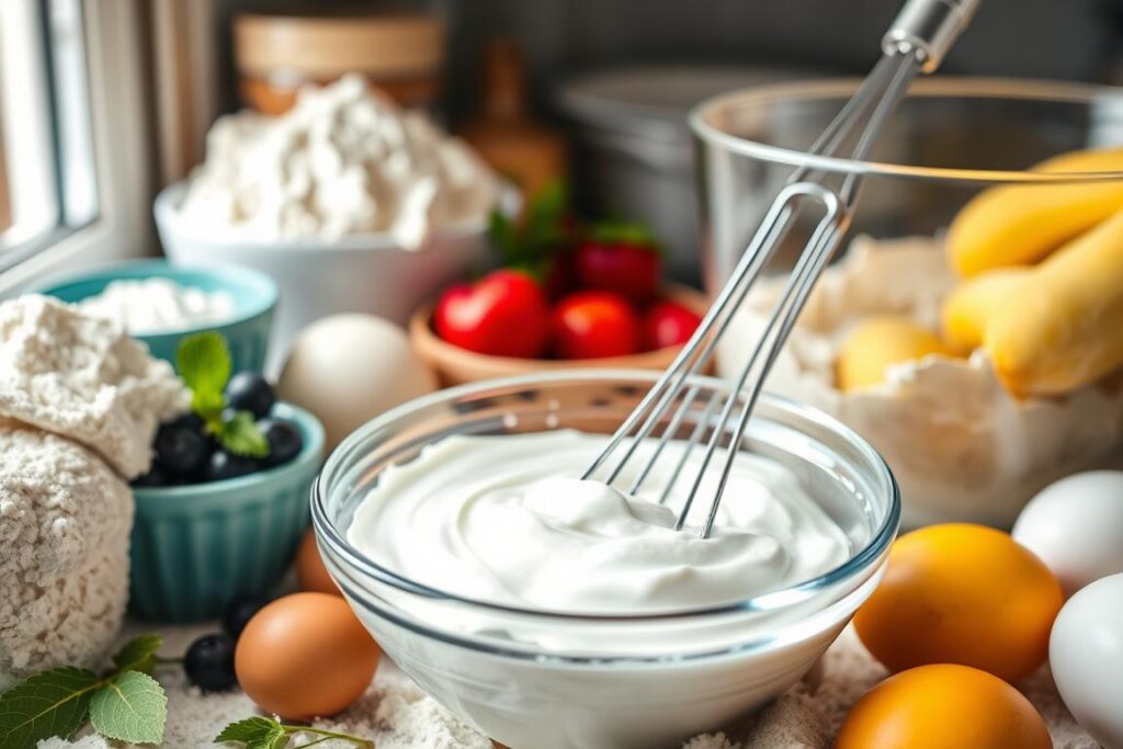 What is the effect of Greek yogurt in baking?